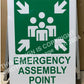 ASSEMBLY POINT sign 2024 Copyright Design