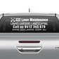 Vehicle Sign for Rear Window 5 year rated vinyl
