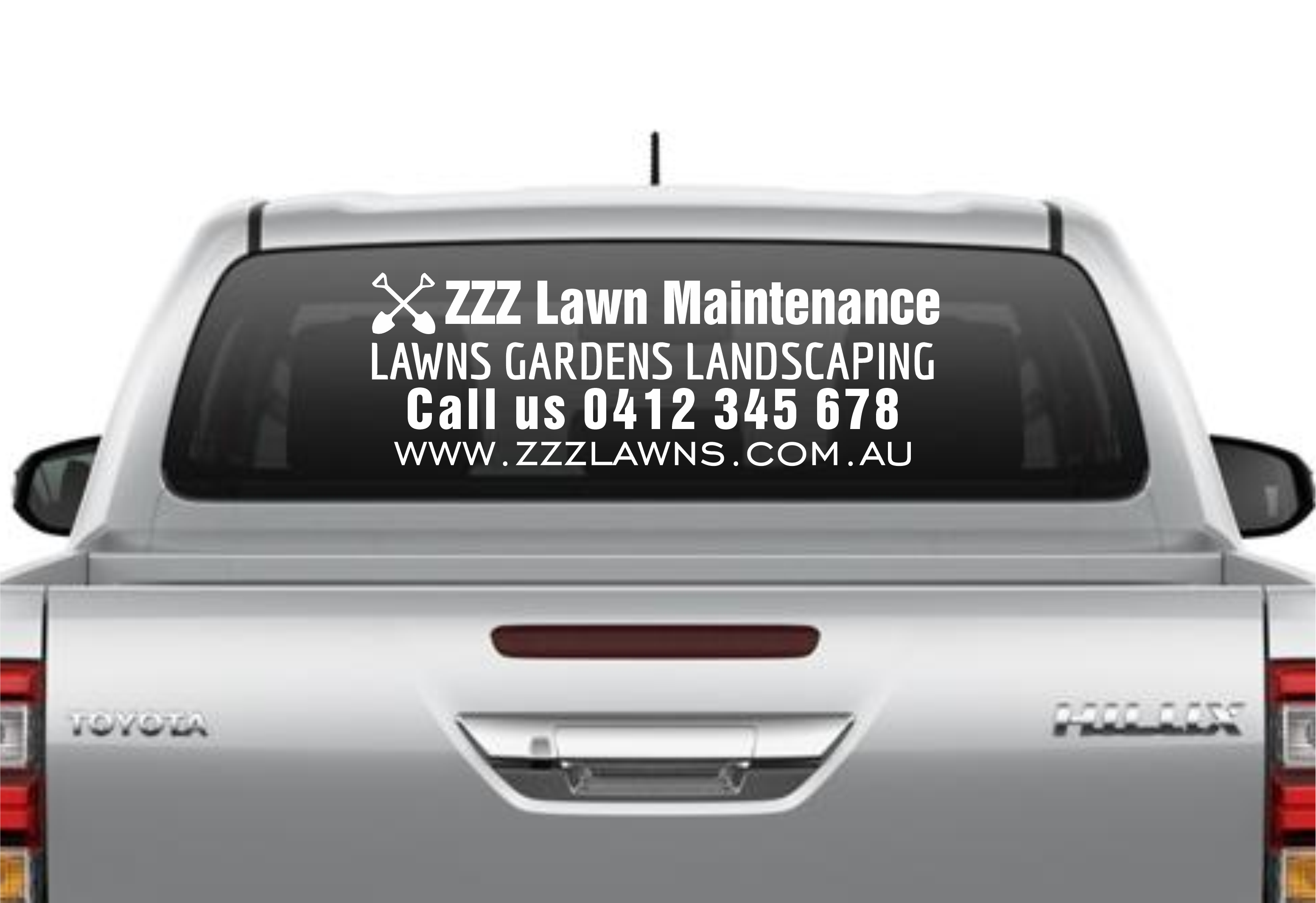 Vehicle Sign for Rear Window 5 year rated vinyl – IMAGE BARN