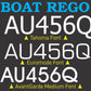 Boat Rego Numbers 150mm Marine Grade Vinyl
